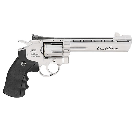 ASG Dan Wesson 6 Zoll 4,5mm Diabolo CO2 Revolver chrom gezogener Lauf Bild 3