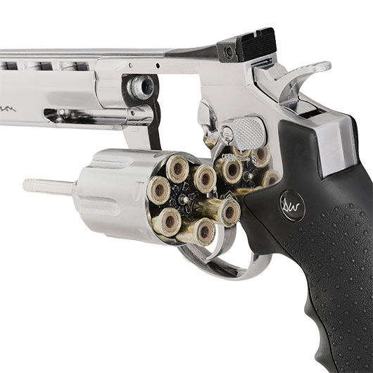 ASG Dan Wesson 6 Zoll 4,5mm Diabolo CO2 Revolver chrom gezogener Lauf Bild 6