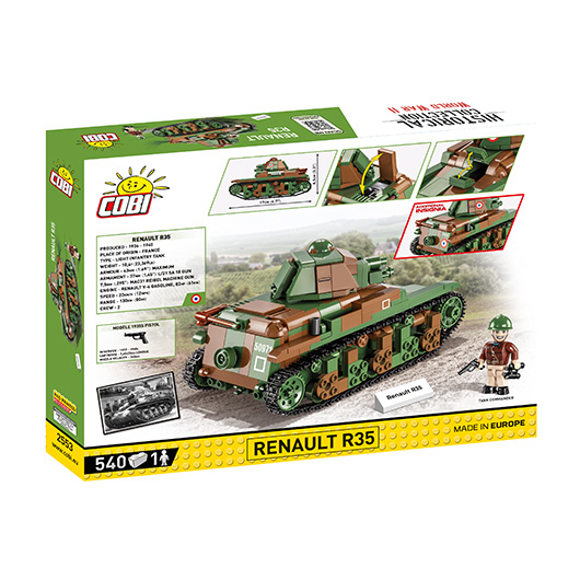 Cobi Historical Collection Bausatz Panzer Renault R35 540 Teile 2553 Bild 4