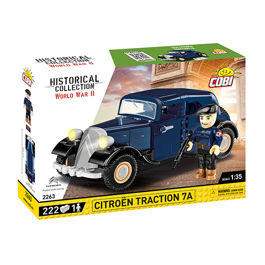 Cobi Historical Collection Bausatz 1934 Citroen Traction 7A 222 Teile 2263 Bild 1