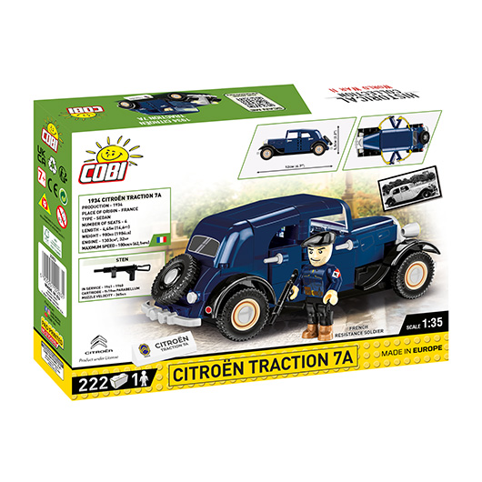 Cobi Historical Collection Bausatz 1935 Horch 830 BK Cabriolet 243 Teile 2262 Bild 2