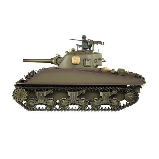 Heng-Long RC Panzer Sherman M4A3, grn 1:16 schussfhig, Infrarot-Gefechtssystem, Rauch & Sound, RTR Bild 2