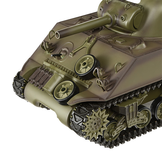 Heng-Long RC Panzer Sherman M4A3, grn 1:16 schussfhig, Infrarot-Gefechtssystem, Rauch & Sound, RTR Bild 4