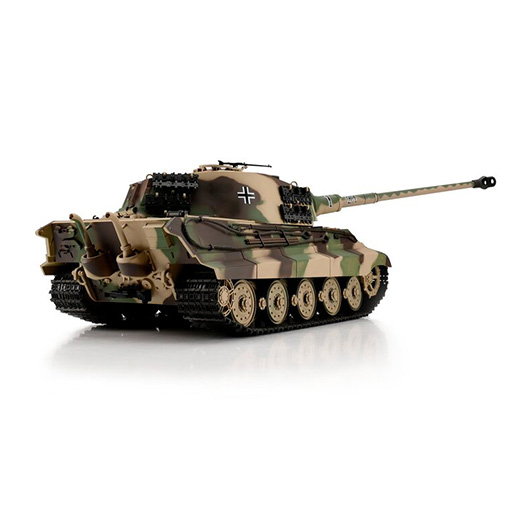 Heng-Long RC Panzer Knigstiger Henschelturm, tarn 1:16 schussfhig, Infrarot-Gefechtssystem, Rauch & Sound, Metallgetriebe, Bild 1