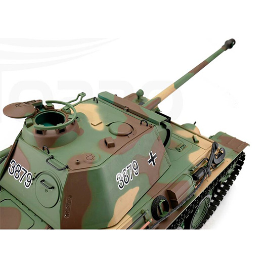 Heng-Long RC Panzer Panther Ausf. G, flecktarn 1:16 schussfhig, Infrarot-Gefechtssystem, Rauch & Sound, RTR Bild 2