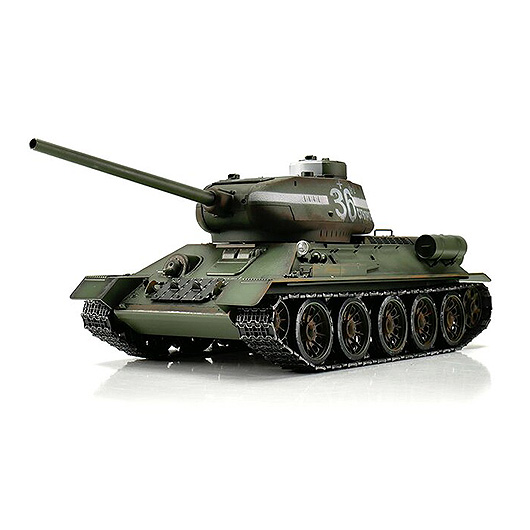 Torro RC Panzer T34/85 grn Profi-Edition 1:16 schussfhig, Rauch & Sound, Metallgetriebe und Metallketten, RTR Bild 1