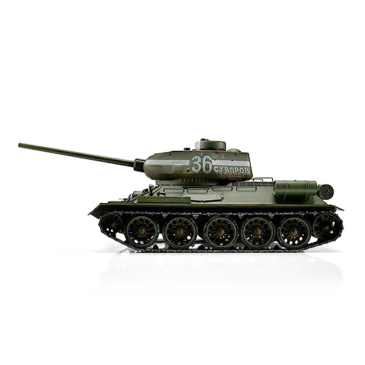 Torro RC Panzer T34/85 grn Profi-Edition 1:16 schussfhig, Rauch & Sound, Metallgetriebe und Metallketten, RTR Bild 2
