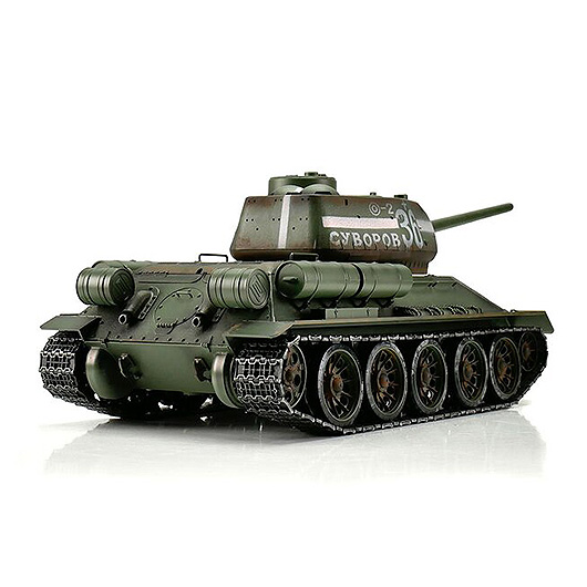 Torro RC Panzer T34/85 grn Profi-Edition 1:16 schussfhig, Rauch & Sound, Metallgetriebe und Metallketten, RTR Bild 3