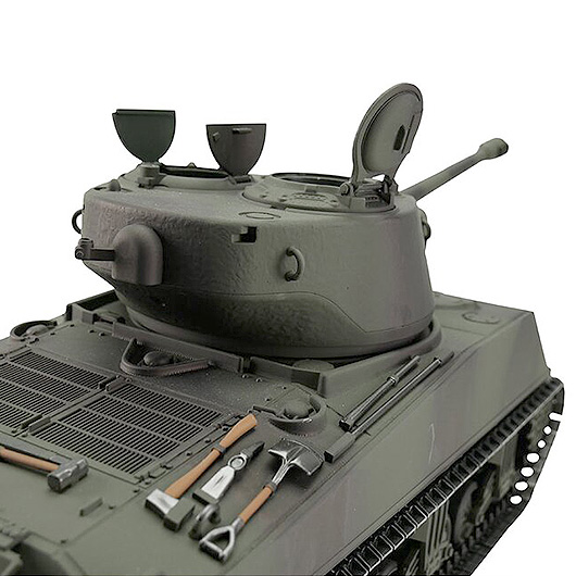 Torro RC Panzer M4A3 Sherman 76mm, grn Profi-Edition 1:16 schussfhig, Rauch & Sound, Metallgetriebe und Metallketten, RTR Bild 3