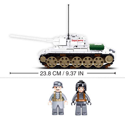 Sluban Bauset WWII Battle of Budapest Sowjet Tank wei 518 Teile M38-B0978 Bild 3