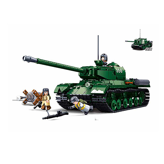 Sluban Bauset WWII Battle of Budapest Sowjet Heavy Tank 2 in 1 845 Teile M38-B0979