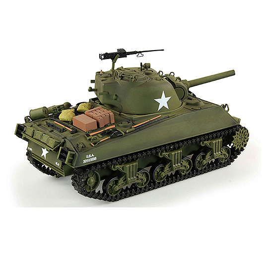 Amewi Rc Panzer U.S. M4A3 Sherman oliv, 1:16, Advanced Line RTR, schussfhig, Infrarotsystem, Rauch & Sound Bild 2