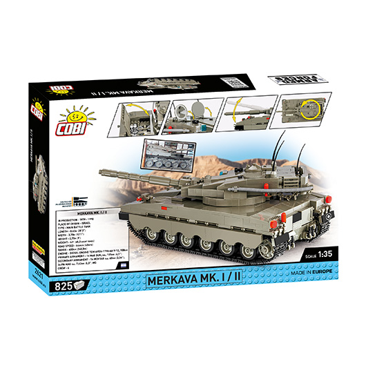 Cobi Small Army / Armed Forces Bausatz Panzer Merkava Mk. 1/2 825 Teile 2621 Bild 2