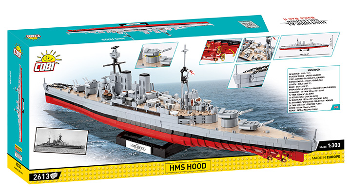 Cobi Historical Collection Bausatz Schlachtkreutzer HMS Hood 2613 Teile 4830 Bild 4