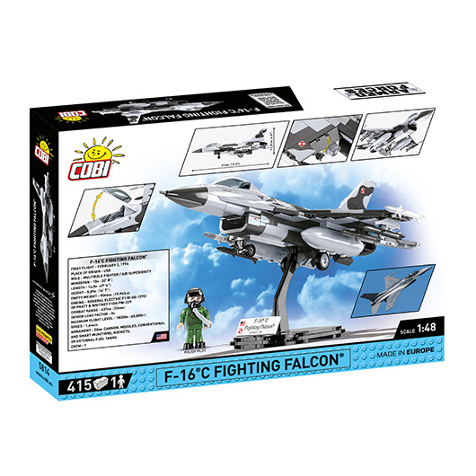 Cobi Armed Forces Bausatz Flugzeug F-16C Fighting Falcon 415 Teile 5814 Bild 4