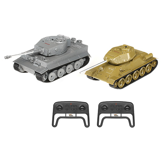 Torro Rc Panzer World of Tanks Set 1:30 RTR IR Tiger I + T34/85 Sound inkl. WOT Invide Code & Bonus Code