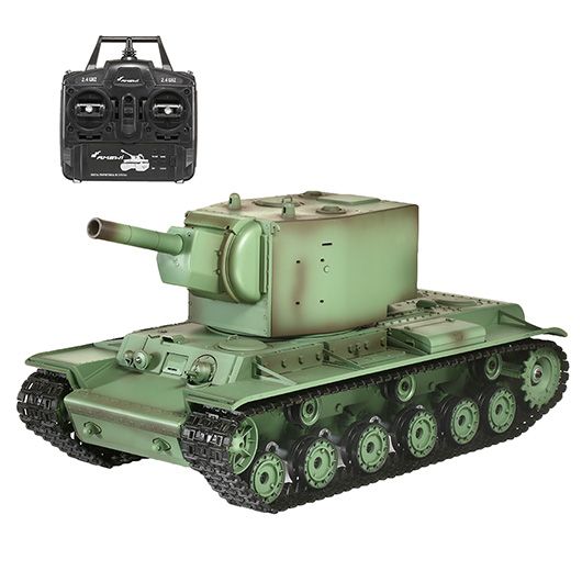 Amewi Rc Panzer KV2 oliv, 1:16, Standard Line RTR, schussf., Infrarotsystem, Rauch & Sound