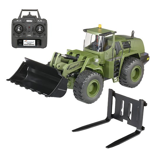 Amewi RC Radlader G485E ME Militr 1:14 RTR 10-Kanal oliv