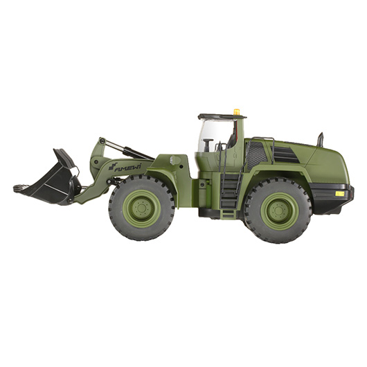 Amewi RC Radlader G485E ME Militr 1:14 RTR 10-Kanal oliv Bild 1