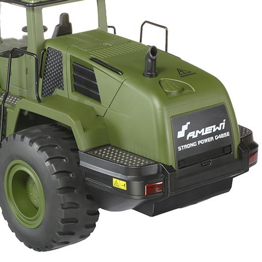 Amewi RC Radlader G485E ME Militr 1:14 RTR 10-Kanal oliv Bild 7