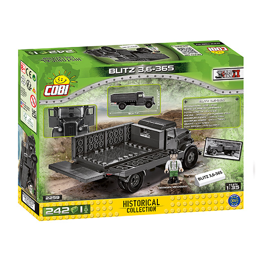 Cobi Historical Collection Bausatz LKW Blitz 3,6 - 36S 242 Teile 2259 Bild 3