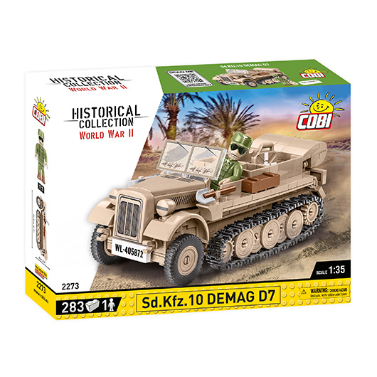 Cobi Historical Collection Bausatz Halbkettenfahrzeug Sd.Kfz. 10 Demag D7 283 Teile 2273 Bild 2