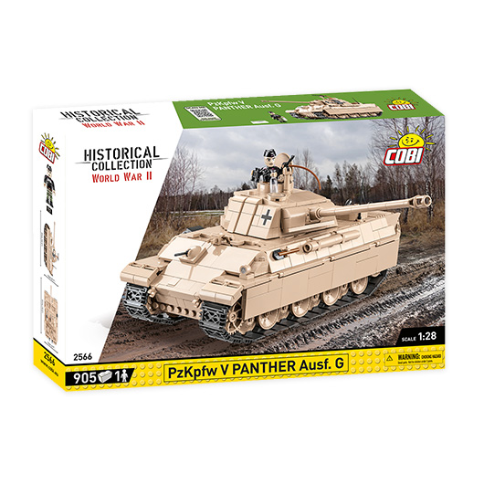 Cobi Historical Collection Bausatz Panzer PzKpfw V Panther Ausf. G 905 Teile 2566 Bild 3