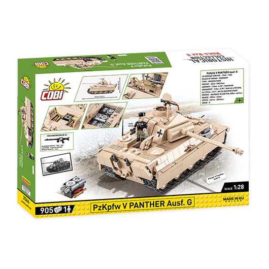 Cobi Historical Collection Bausatz Panzer PzKpfw V Panther Ausf. G 905 Teile 2566 Bild 4