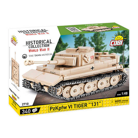 Cobi Historical Collection Bausatz Panzer PzKpfw VI Tiger 131 1:48 340 Teile 2710 Bild 1