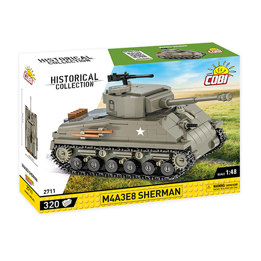 Cobi Historical Collection Bausatz Panzer M4A3E8 Sherman 1:48 320 Teile 2711 Bild 1