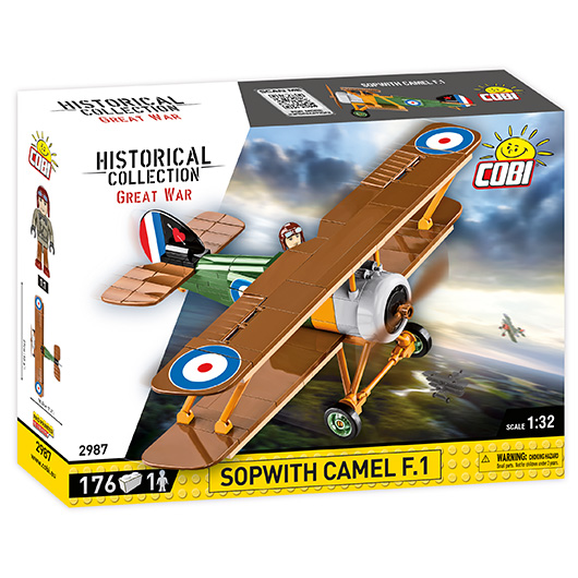 Cobi Historical Collection Bausatz Flugzeug Sopwith Camel F.1 176 Teile 2987 Bild 2