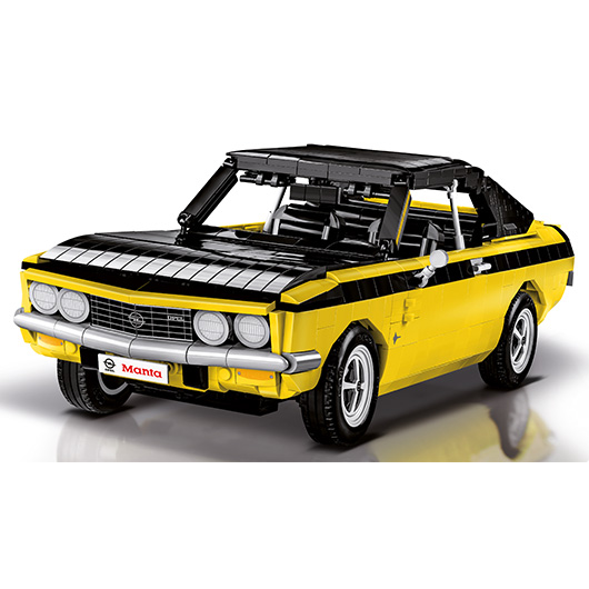 Cobi Youngtimer Collection Bausatz 1:12 Opel Manta A 1970 gelb / schwarz 1905 Teile 24339
