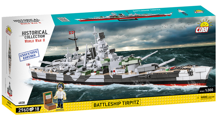 Cobi Historical Collection Bausatz Schlachtschiff Tirpitz - Executive Edition 2960 Teile 4838 Bild 4