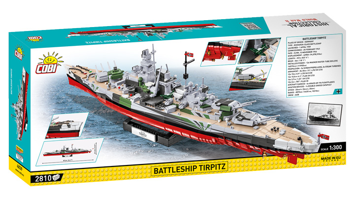 Cobi Historical Collection Bausatz Schlachtschiff Tirpitz 2810 Teile 4839 Bild 5