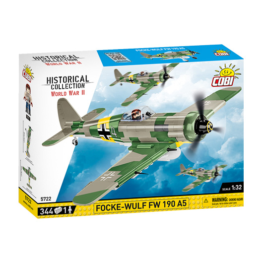 Cobi Historical Collection Bausatz Flugzeug Focke-Wulf FW 190 A5 344 Teile 5722 Bild 1