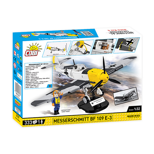 Cobi Historical Collection Bausatz Flugzeug Messerschmitt BF 109 E-3 333 Teile 5727 Bild 3