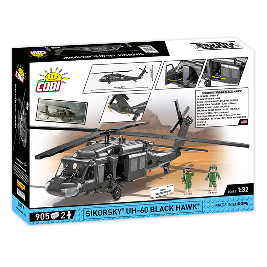 Cobi Armed Forces Bausatz Transporthubschrauber Sikorsky UH-60 Black Hawk 905 Teile 5817 Bild 4
