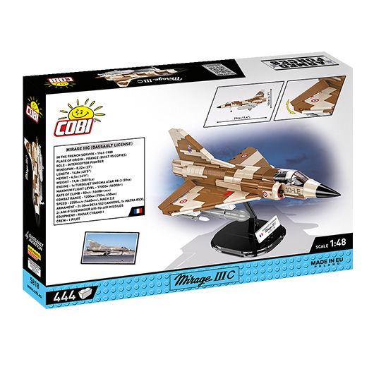 Cobi Armed Forces Bausatz Flugzeug Mirage IIIC 444 Teile 5818 Bild 2