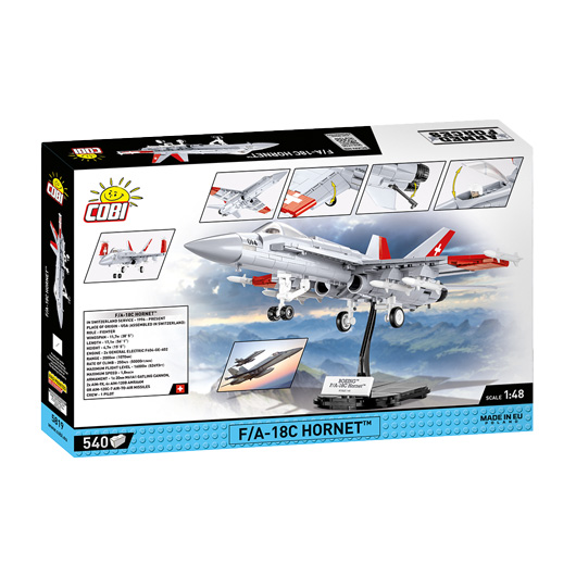 Cobi Armed Forces Bausatz Flugzeug F/A-18C Hornet Swiss Air Force 540 Teile 5819 Bild 4