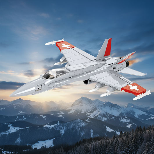 Cobi Armed Forces Bausatz Flugzeug F/A-18C Hornet Swiss Air Force 540 Teile 5819
