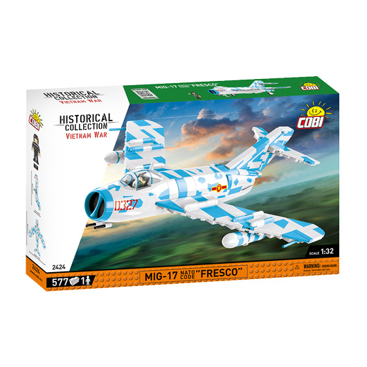 Cobi Historical Collection Bausatz Flugzeug MiG-17 Nato Code Fresco 577 Teile 2424 Bild 3