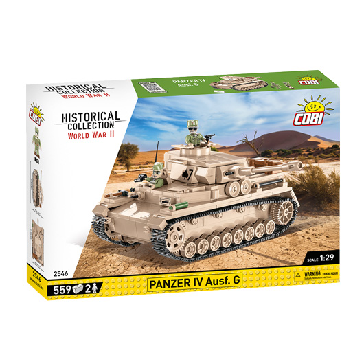 Cobi Historical Collection Bausatz Panzer IV Ausf. G DAK-Edition 559 Teile 2546 Bild 2