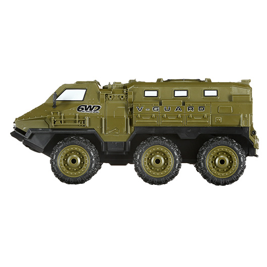 Amewi RC Militr Fahrzeug V-Guard 6WD 1:16 RTR oliv inkl. Beleuchtung Bild 1