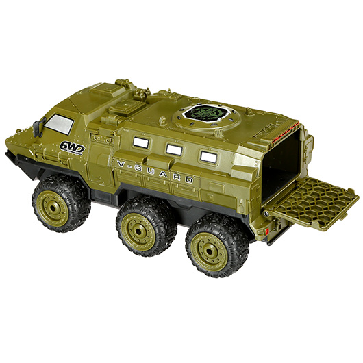 Amewi RC Militr Fahrzeug V-Guard 6WD 1:16 RTR oliv inkl. Beleuchtung Bild 2