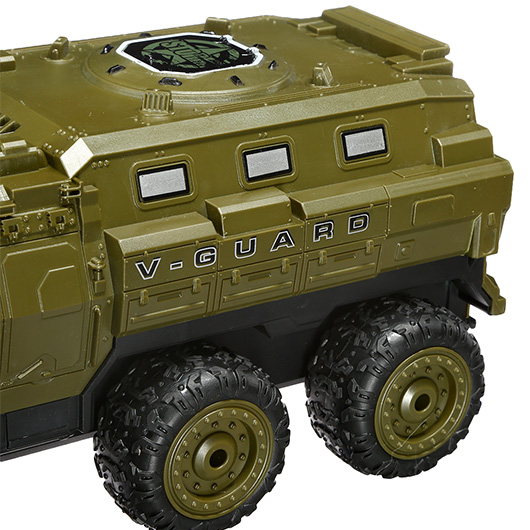 Amewi RC Militr Fahrzeug V-Guard 6WD 1:16 RTR oliv inkl. Beleuchtung Bild 6
