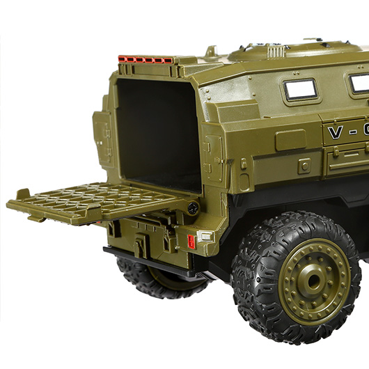 Amewi RC Militr Fahrzeug V-Guard 6WD 1:16 RTR oliv inkl. Beleuchtung Bild 7