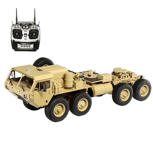 RC U.S. Militrtruck Zugmaschine 8x8 V2 Mastab 1:12 RTR sandfarben inkl. 2,4 GHz Fernsteuerung