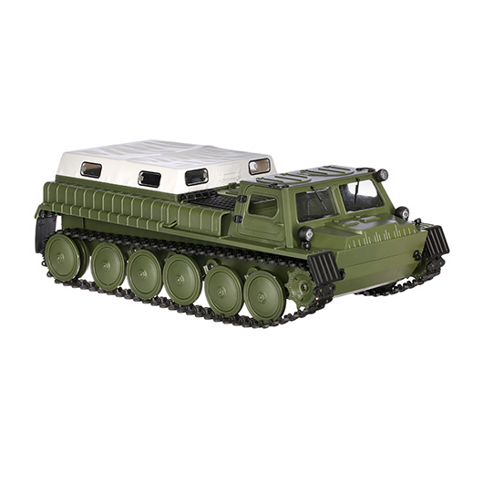 Amewi RC Militr Kettenfahrzeug GAZ-71 1:16 RTR 2,4GHZ oliv inkl. Beleuchtung Bild 4