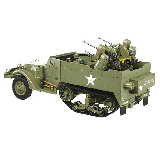 Torro RC M16 Halbkettenfahrzeug 1:16 RTR 2,4 Ghz mit Vierlingsflak oliv Bild 2