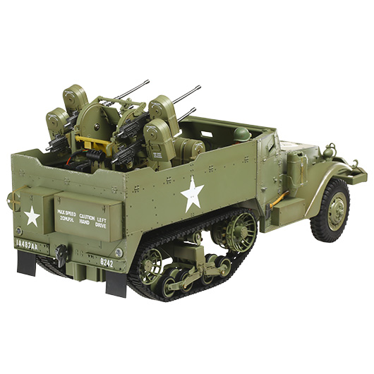 Torro RC M16 Halbkettenfahrzeug 1:16 RTR 2,4 Ghz mit Vierlingsflak oliv Bild 3